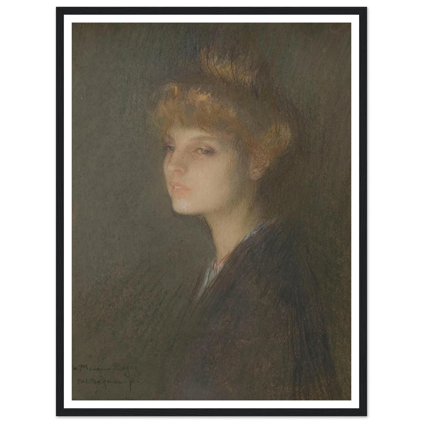 Portrait de femme (1895 - 1905) Art Print | Pascal Adolphe Jean Dagnan Bouveret-Quipham Collections