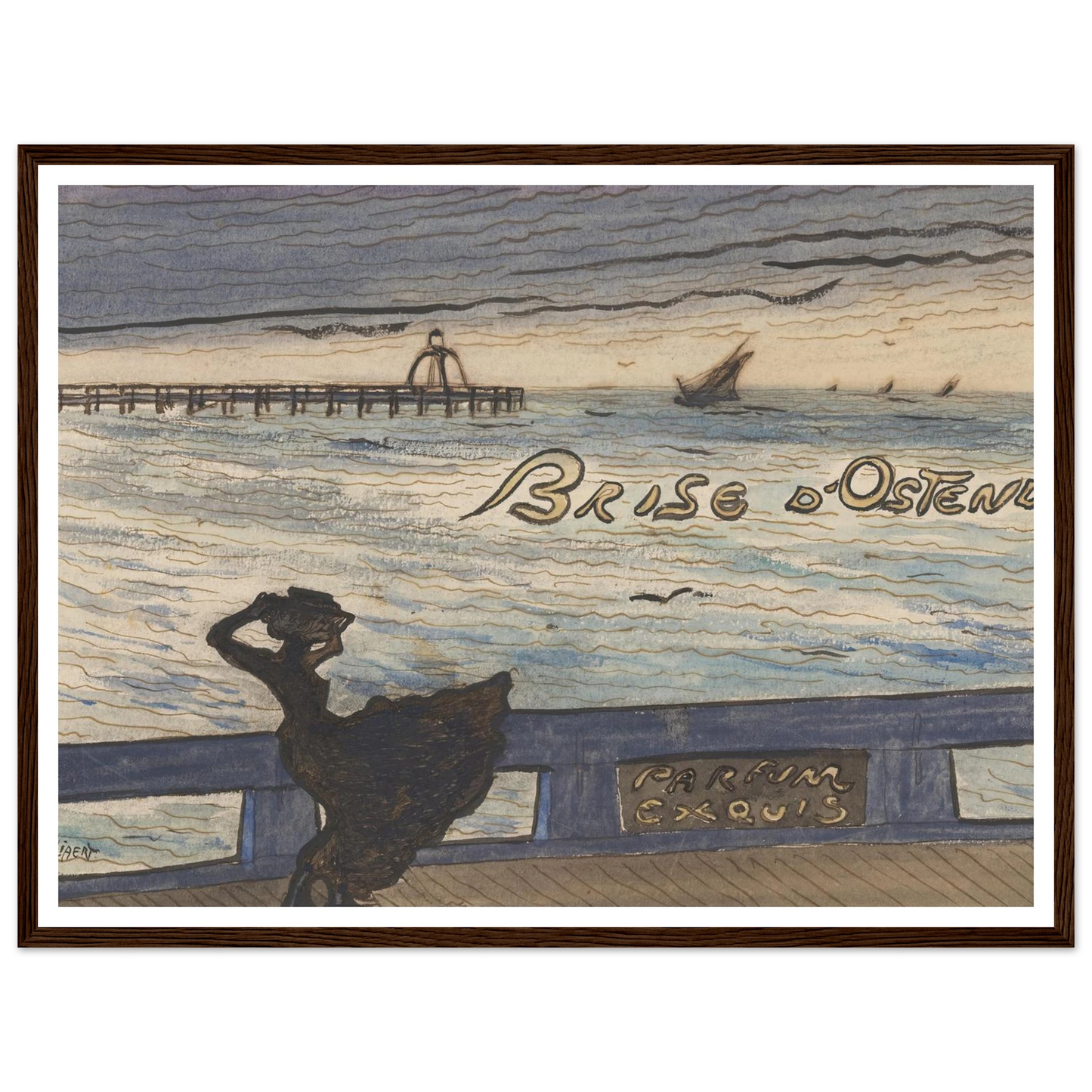 Brise d’Ostende. Parfum exquis (1900-1901) Art Print | Leon Spilliaert-Quipham Collections