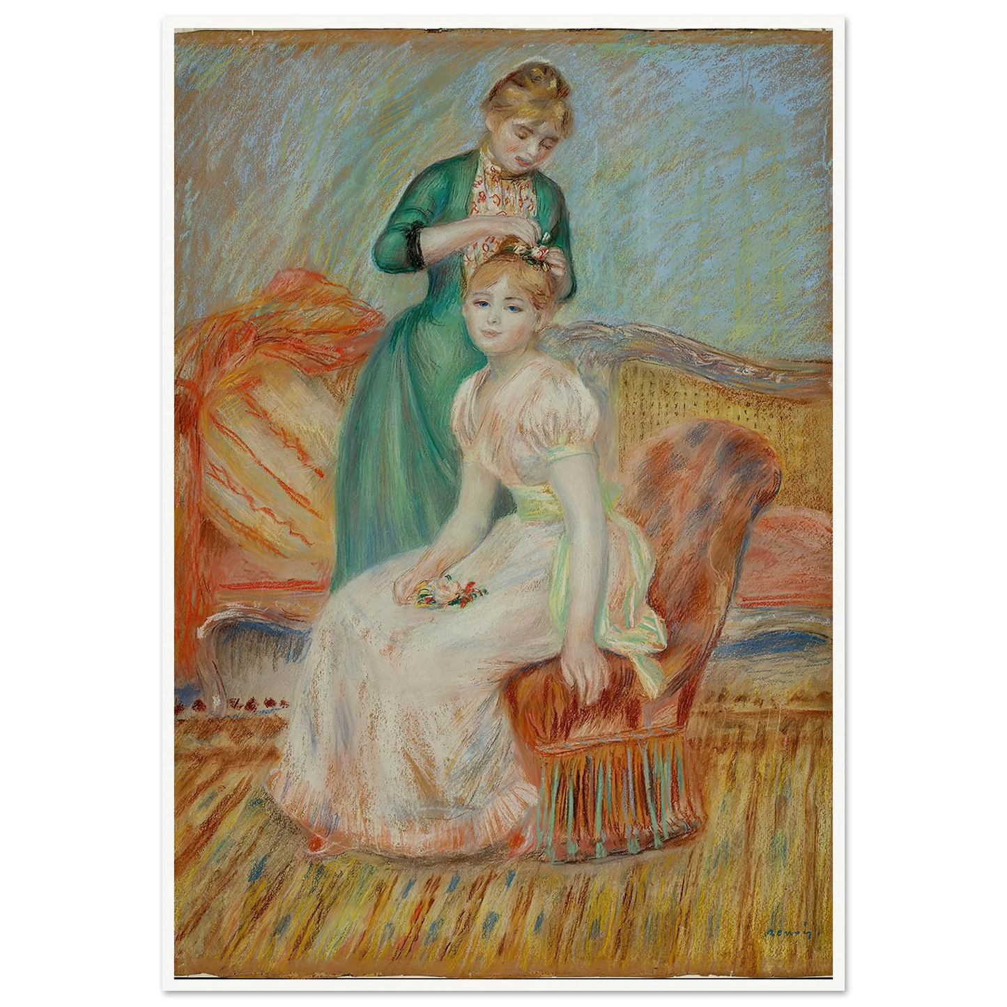 La Toilette (1889) Art Print | Pierre Auguste Renoir-Quipham Collections