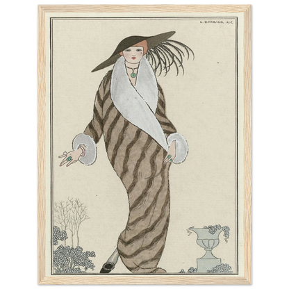 Manteau de Zibelin (1912) Art Print | George Barbier-Quipham Collections