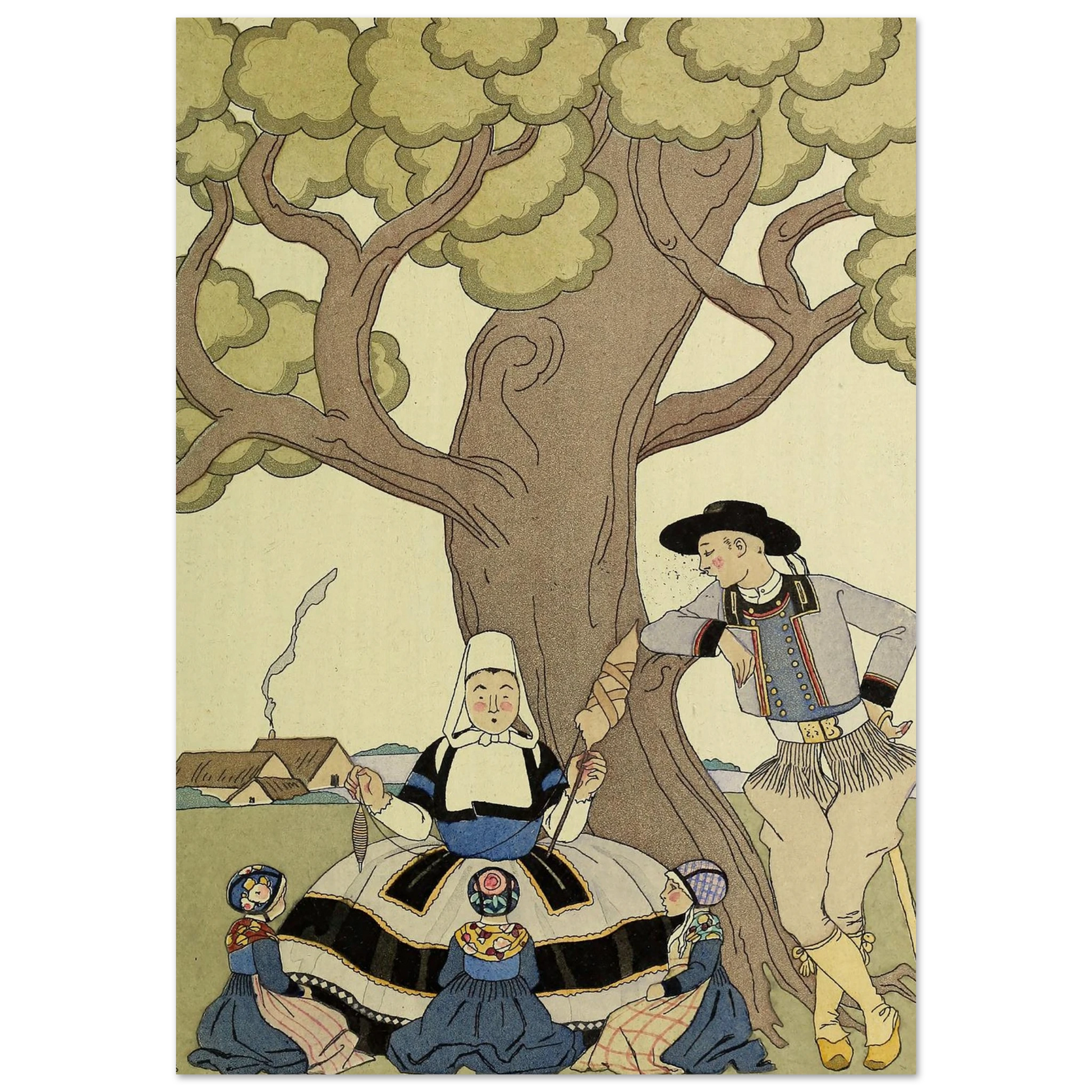 Falbalas et fanfreluches, Il était une fois (1925) Art Print | George Barbier-Quipham Collections