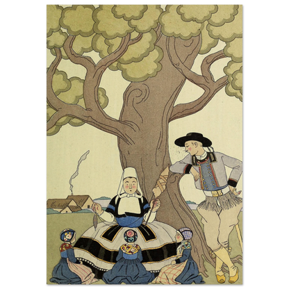 Falbalas et fanfreluches, Il était une fois (1925) Art Print | George Barbier-Quipham Collections