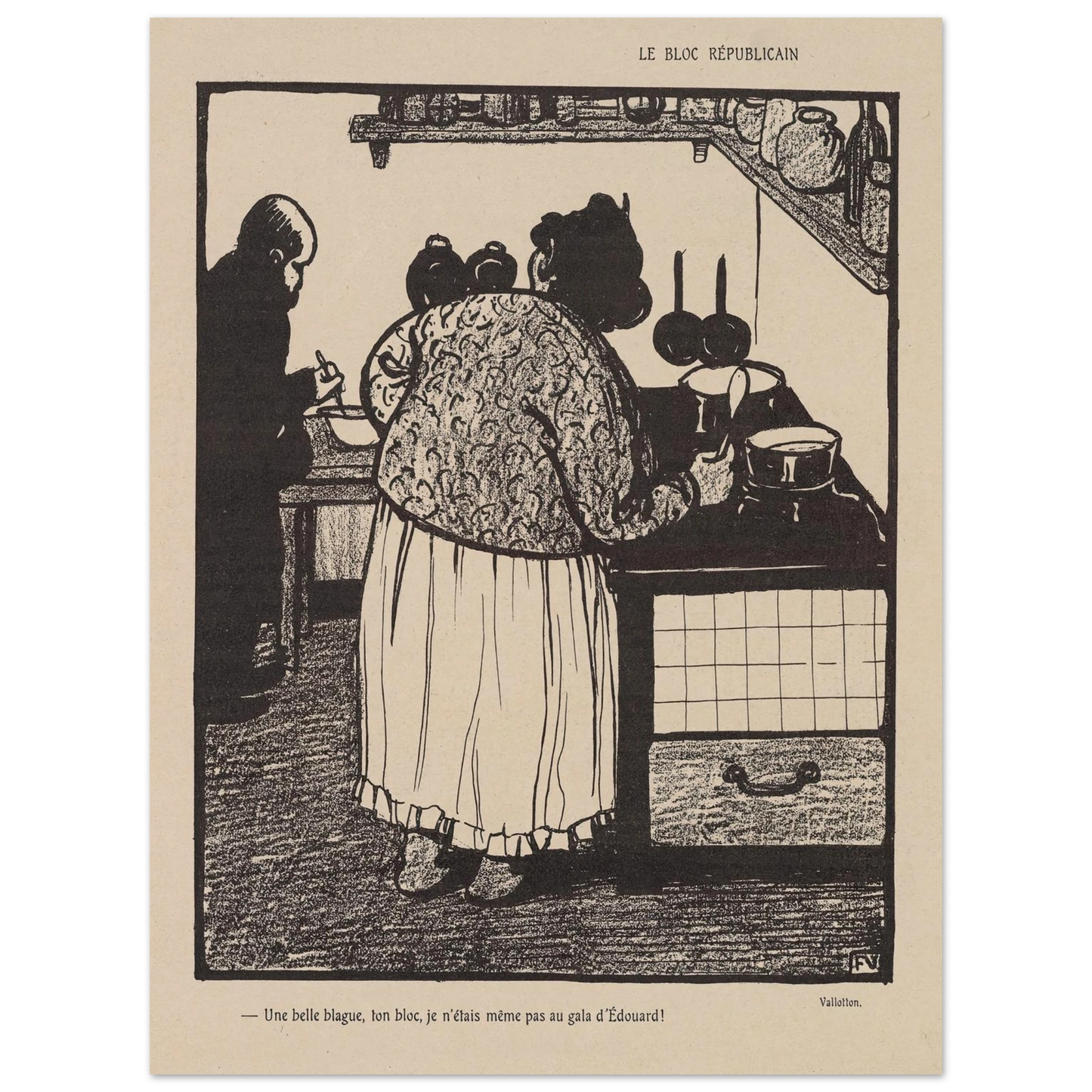 22 mai 1903 Art Print | Felix Vallotton-Quipham Collections
