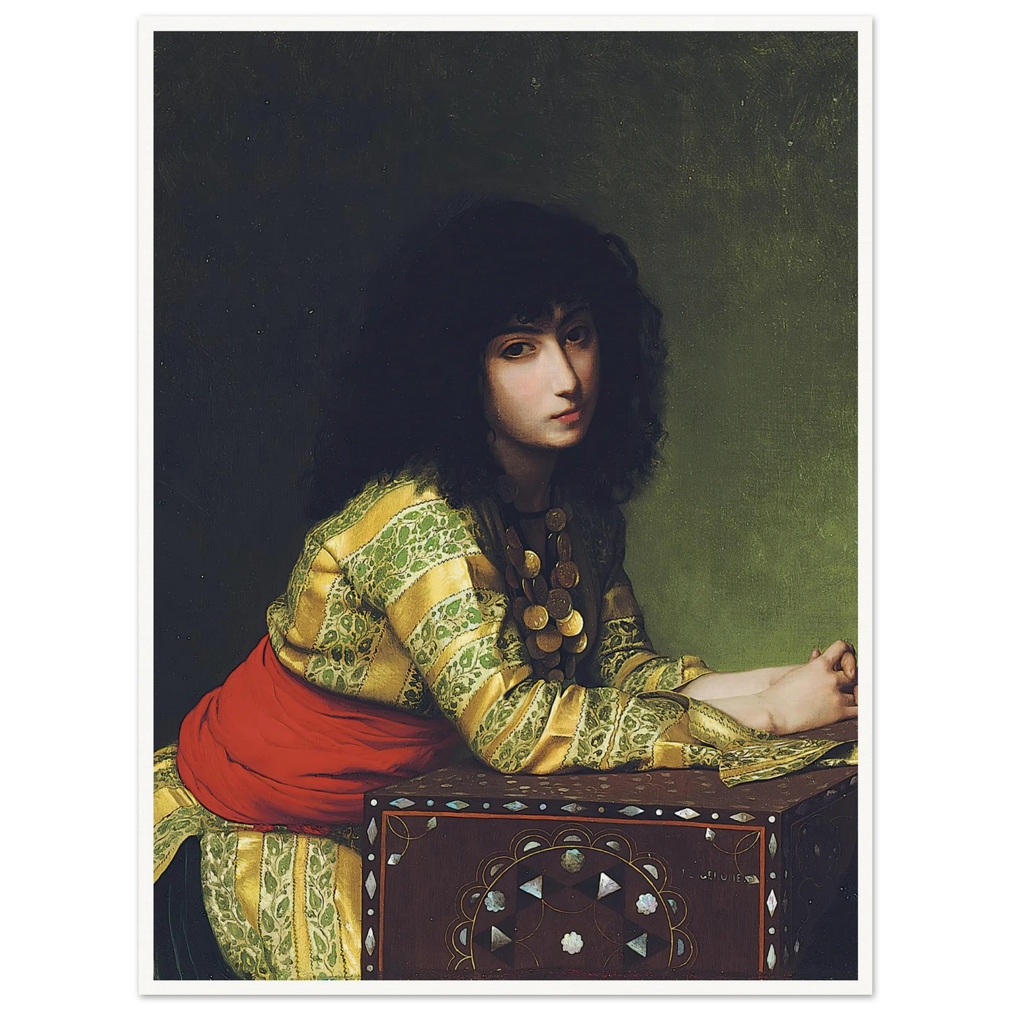 Egyptian girl (circa 1877) Art Print | Jean Leon Gerome-Quipham Collections