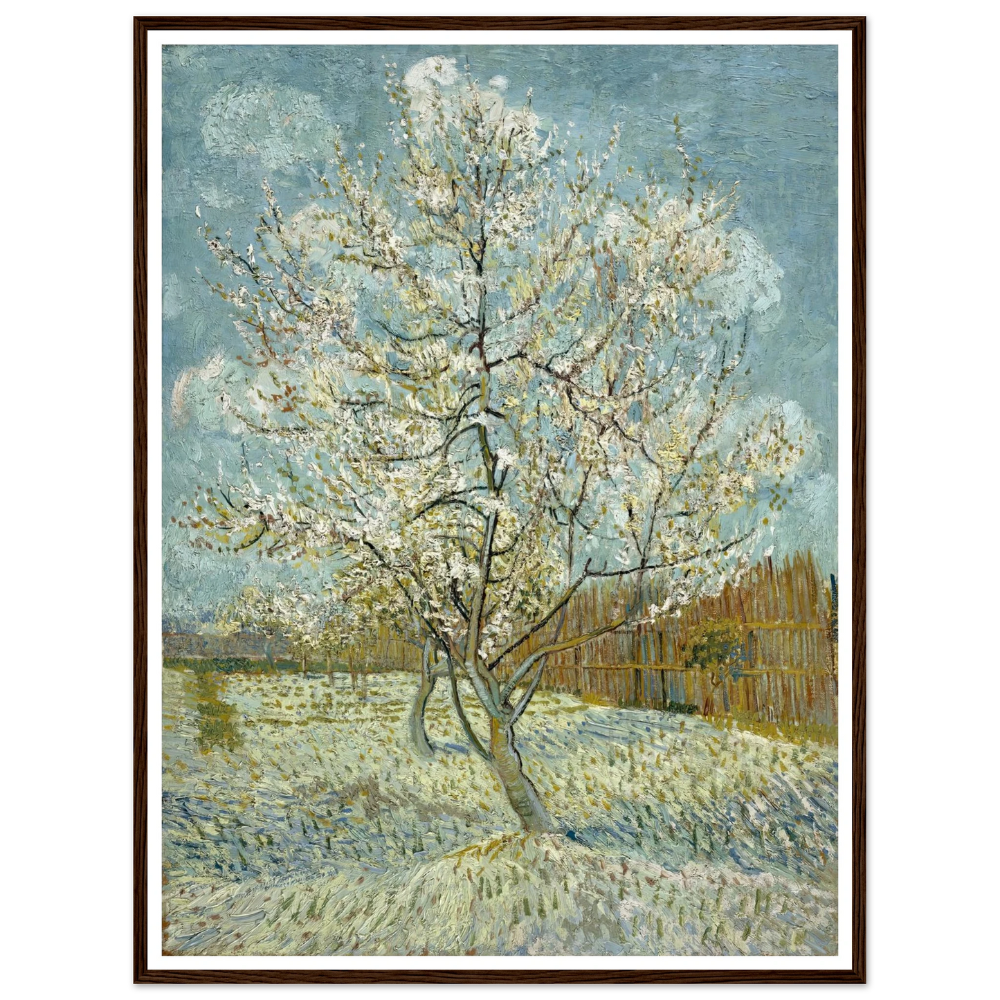 The pink peach tree (1888) Art Print | Vincent van Gogh-Quipham Collections