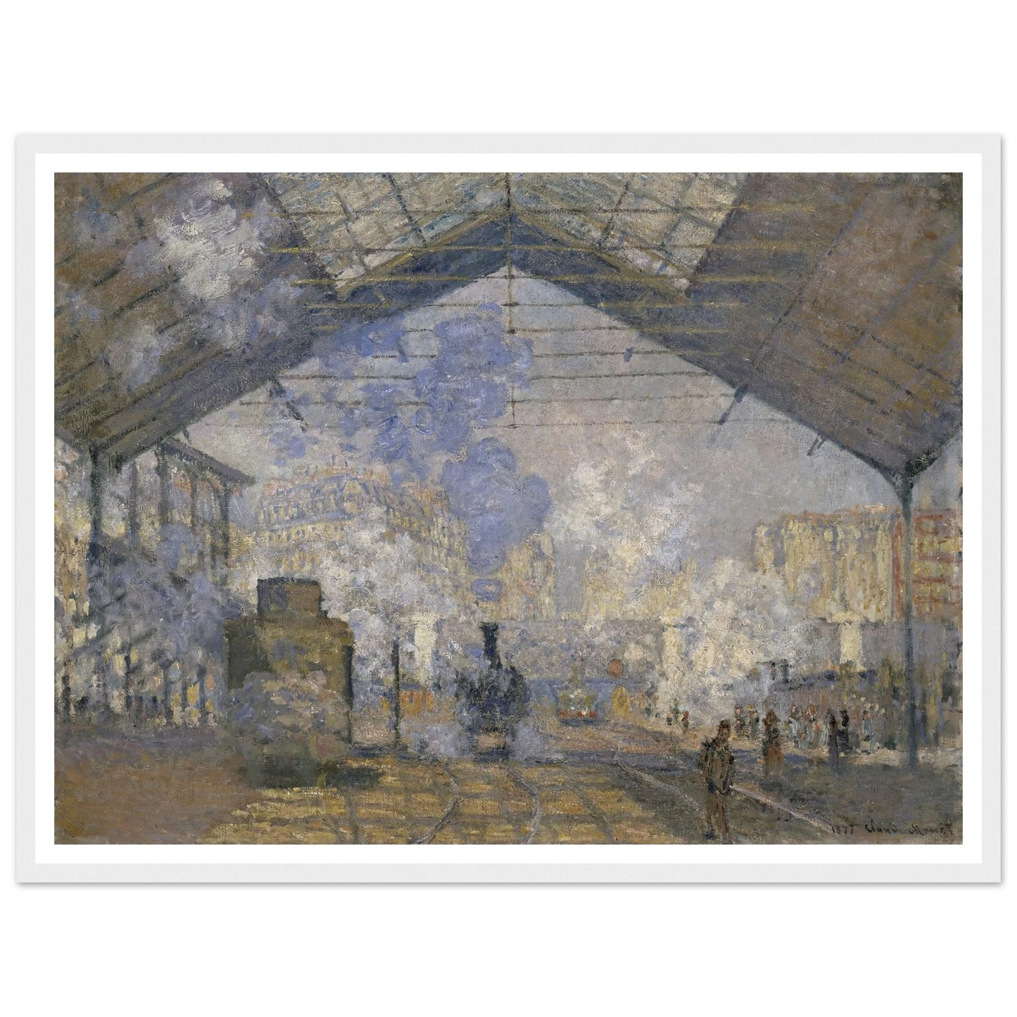 The Saint-Lazare Station (1877) Art Print | Claude Monet-Quipham Collections