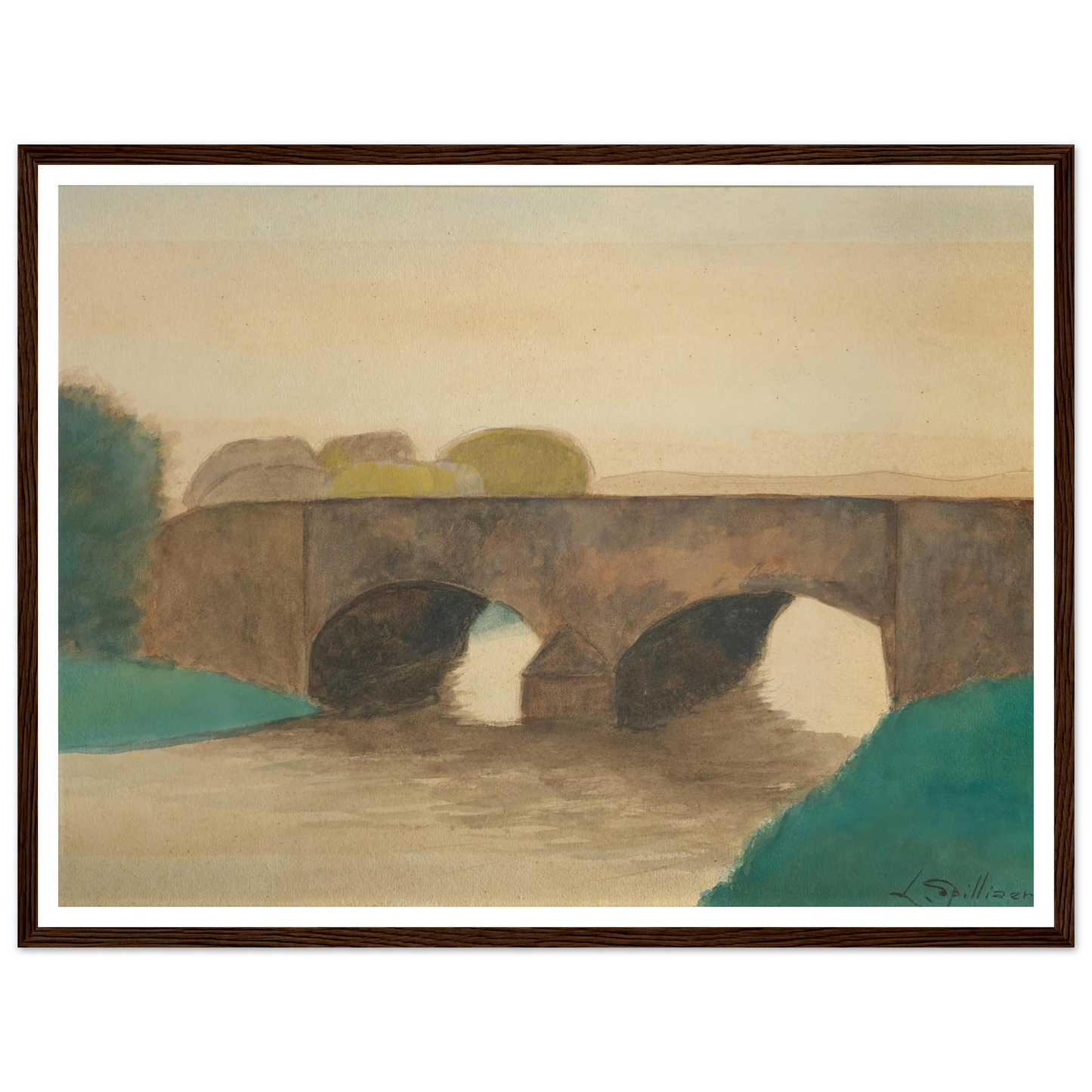 Brug (1930) Art Print | Leon Spilliaert-Quipham Collections