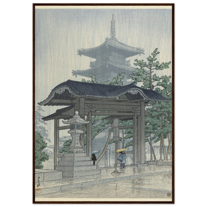 De Zensetsu tempel in Sanshu (1937-03) Art Print | Kawase Hasui-Quipham Collections