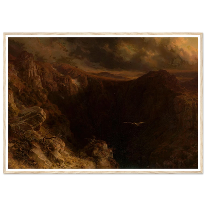 Evening in the mountains (1843) Art Print | August Behrendsen-Quipham Collections