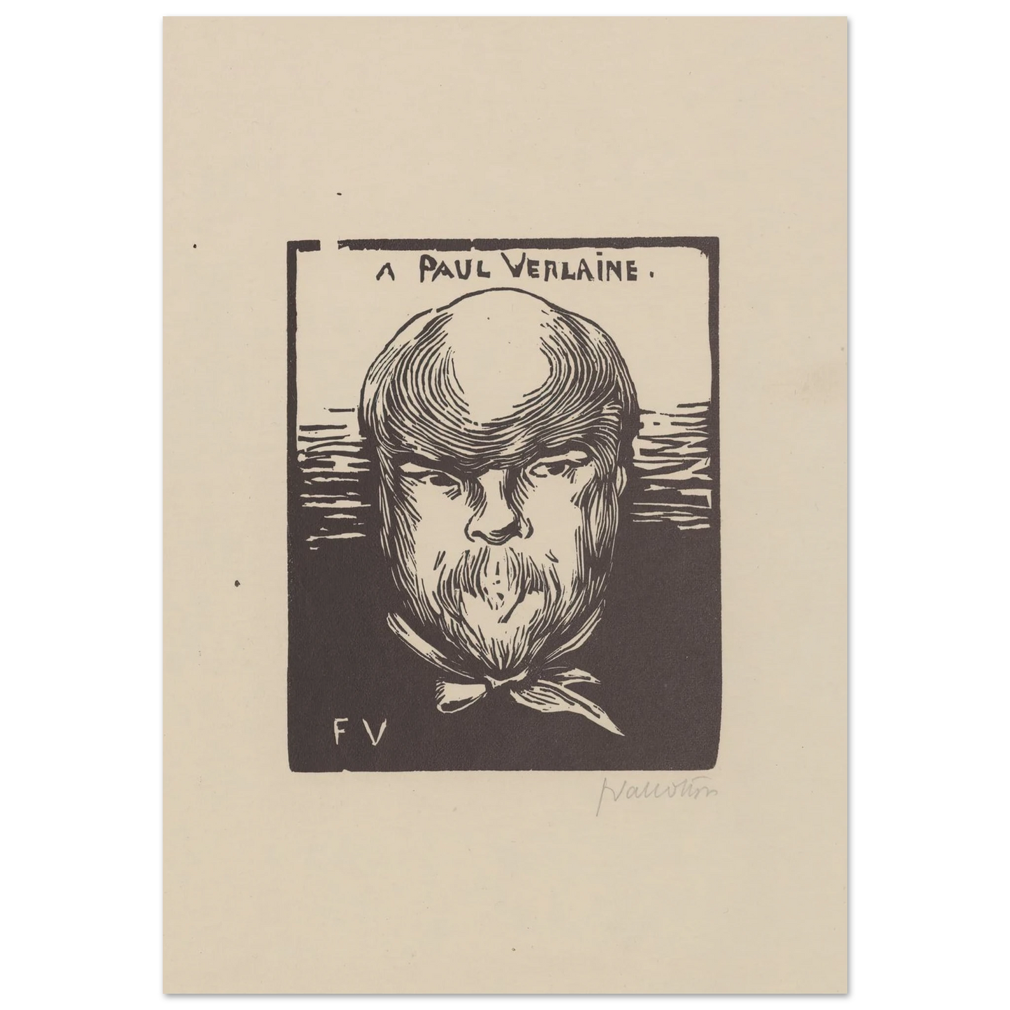 A Paul Verlaine (1891) Art Print | Felix Vallotton-Quipham Collections