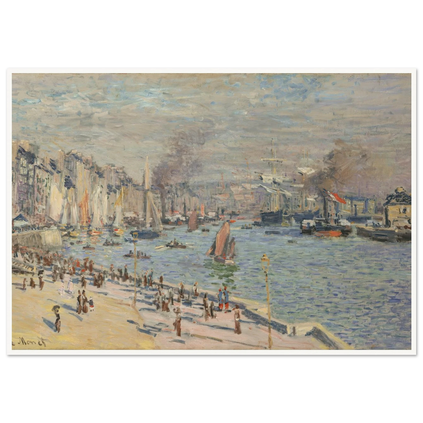 Port of Le Havre (1874) Art Print | Claude Monet-Quipham Collections