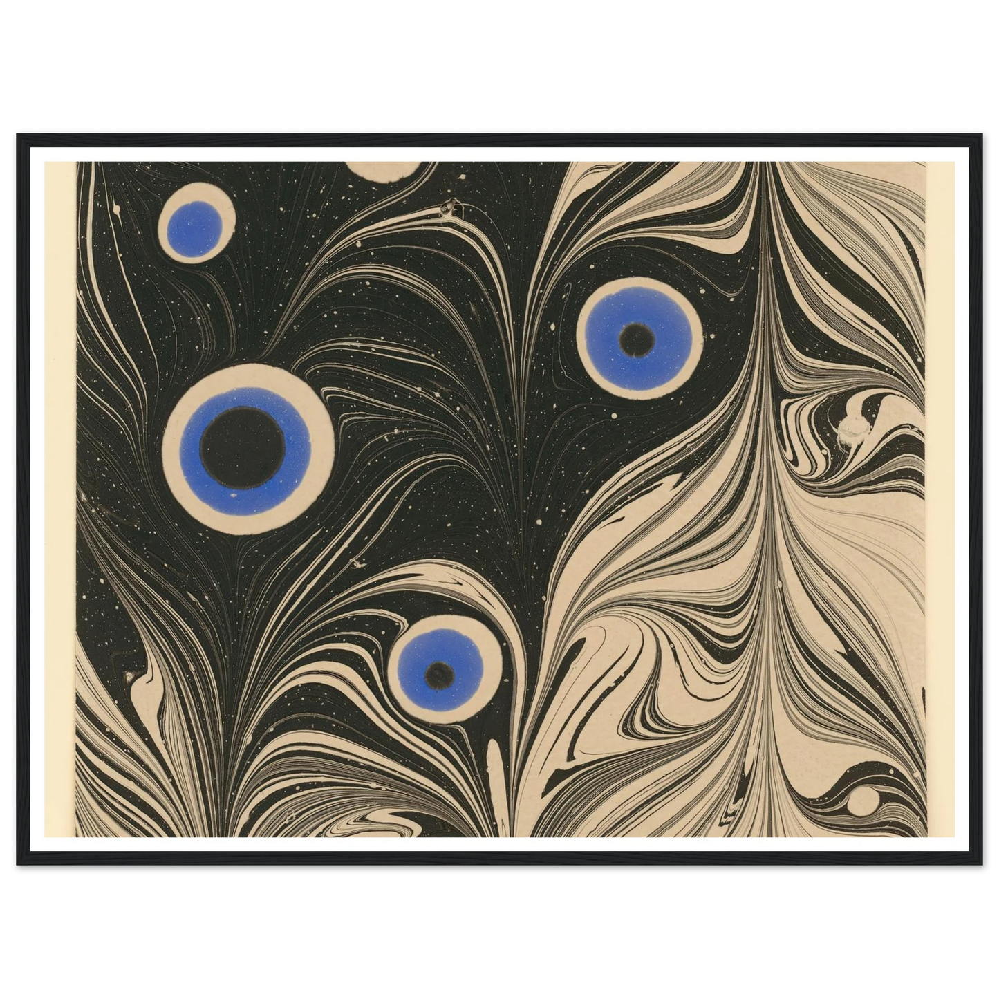 Marmorpapier (Pfauenfederornament) (1903 - 1907) Art Print | Josef Hoffmann-Quipham Collections