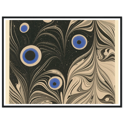 Marmorpapier (Pfauenfederornament) (1903 - 1907) Art Print | Josef Hoffmann-Quipham Collections