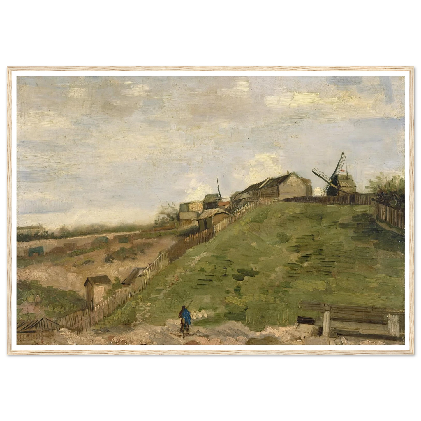 The hill of Montmartre with stone quarry (1886) Art Print | Vincent van Gogh-Quipham Collections