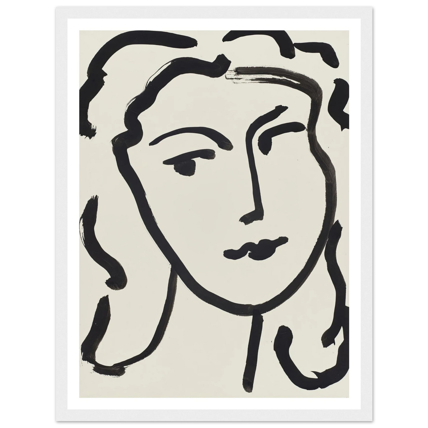Visage de femme (1948) Art Print | Henri Matisse-Quipham Collections