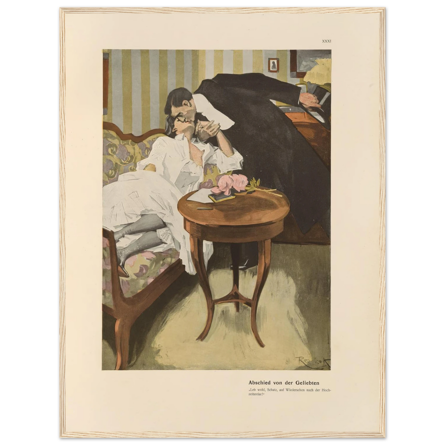 Abschied von der Geliebten (1908) Art Print | Ferdinand Freiherr von Reznicek-Quipham Collections