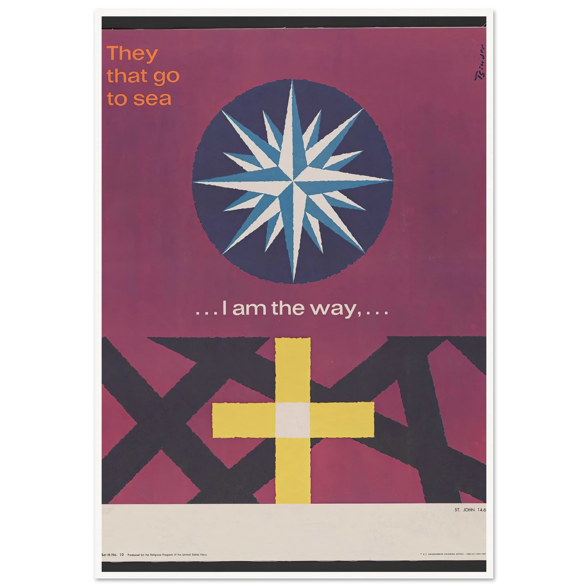 I am the way… St. John 14_6 (1963) Art Print | Joseph Binder-Quipham Collections