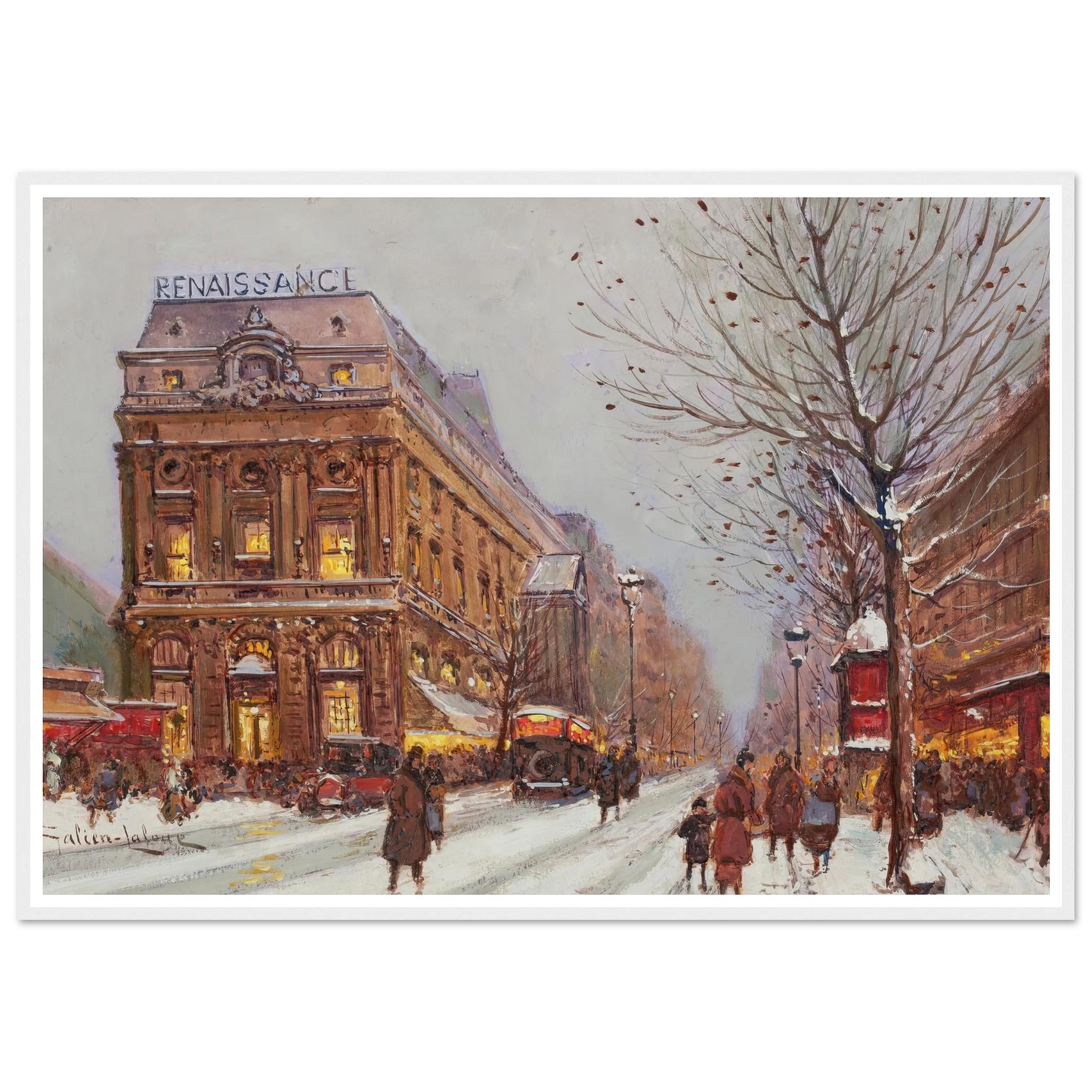 Théâtre de la Renaissance Art Print | Eugene Galien Laloue-Quipham Collections