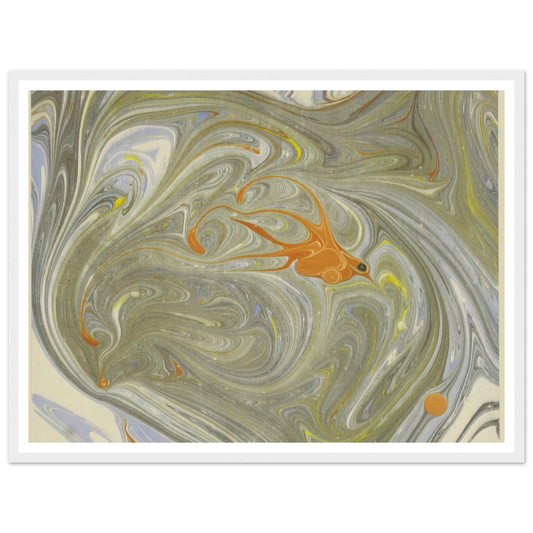 Marmorpapier (mit Vogelmotiv) (1903 - 1907) Art Print | Josef Hoffmann-Quipham Collections