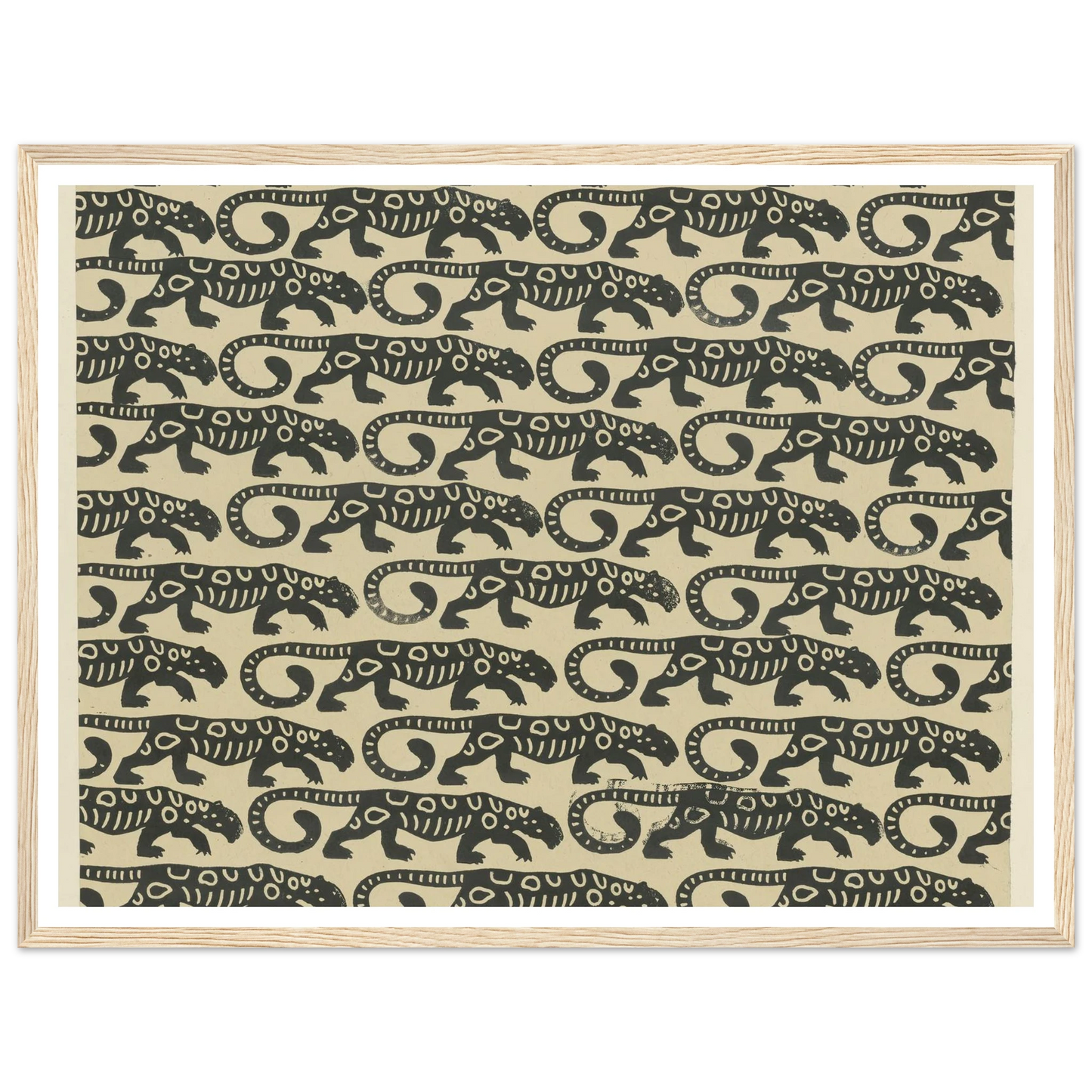 Buntpapier (Leoparden) (1902 - 1906) Art Print | Maria von Uchatius-Quipham Collections