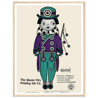 Queen City Ink, Ad. 01 (1890-1913) Art Print | Augustus Jansson-Quipham Collections