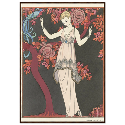 L’Arbre de science _Robe du soir de Doeuillet (1914) Art Print | George Barbier-Quipham Collections