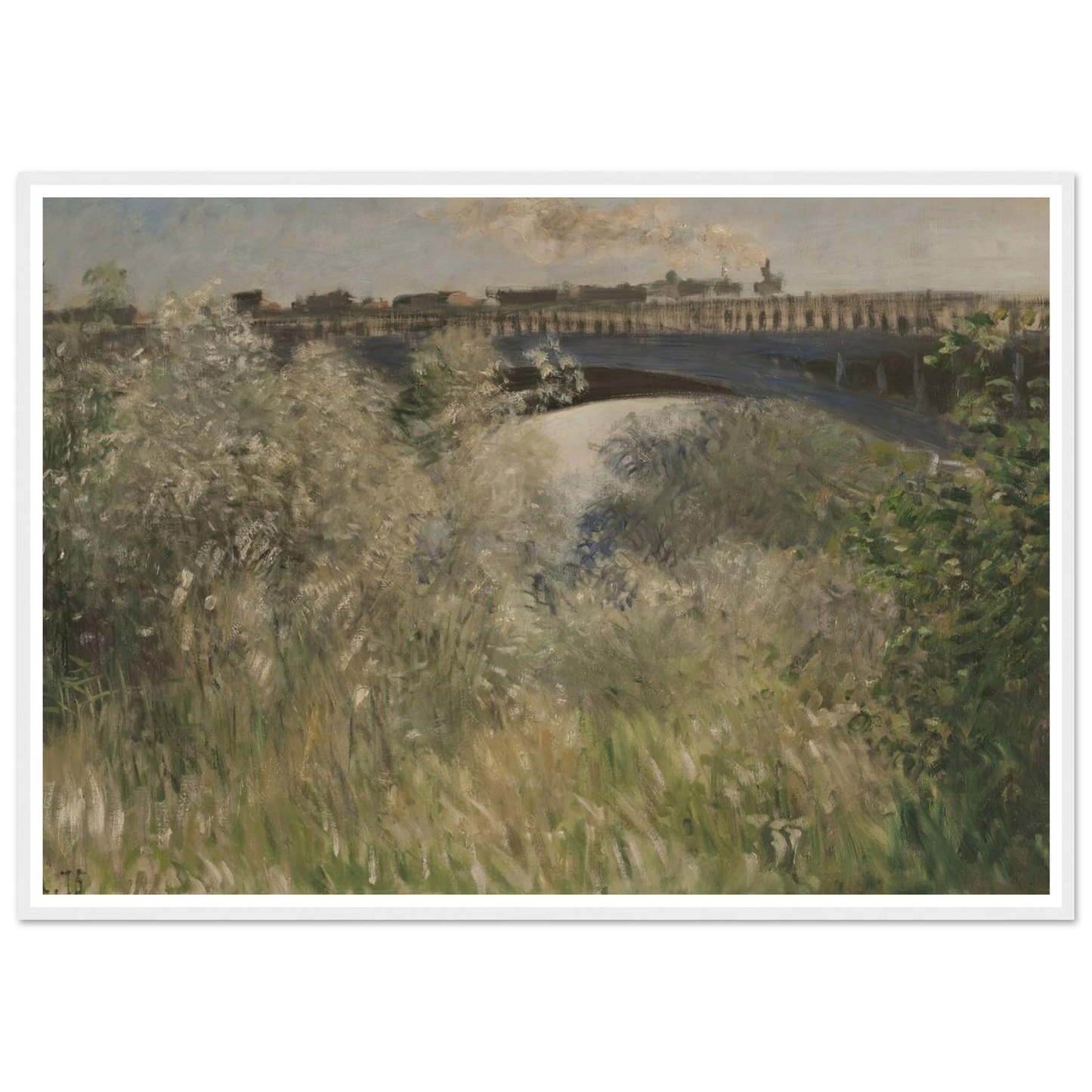 Le Pont d` Argenteuil (1875) Art Print | Claude Monet-Quipham Collections