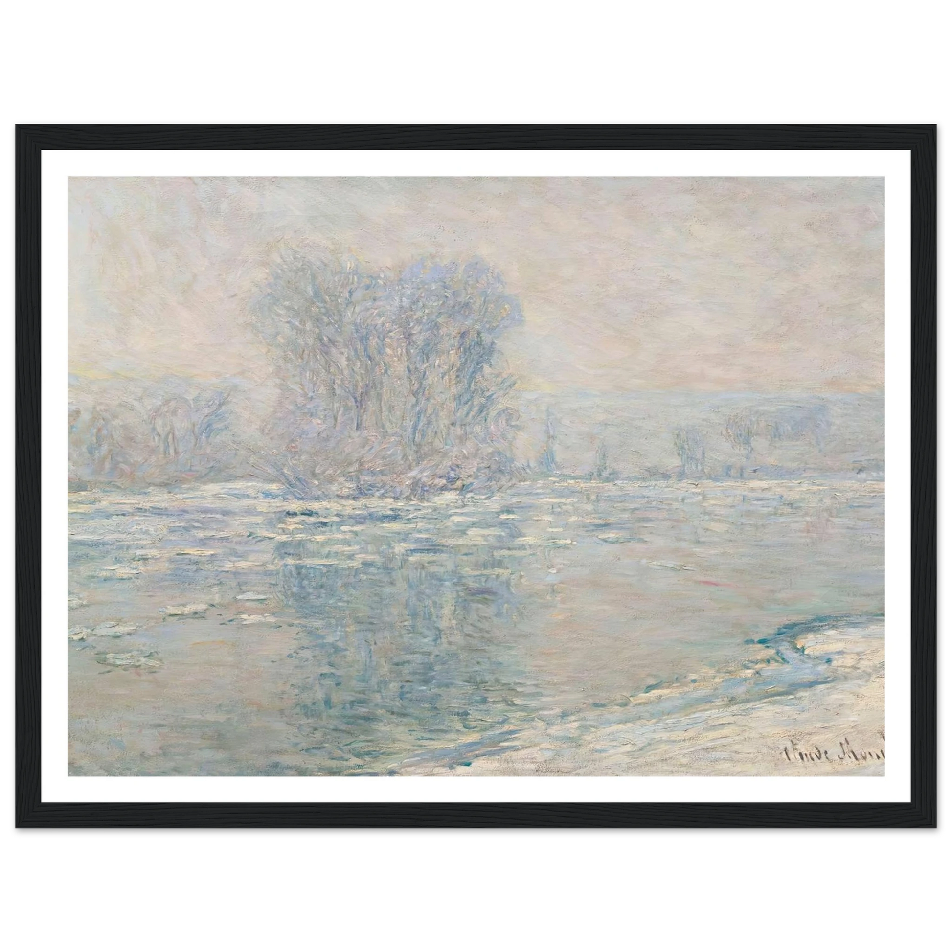 Glaçons, Effet Blanc (1893) Art Print | Claude Monet-Quipham Collections