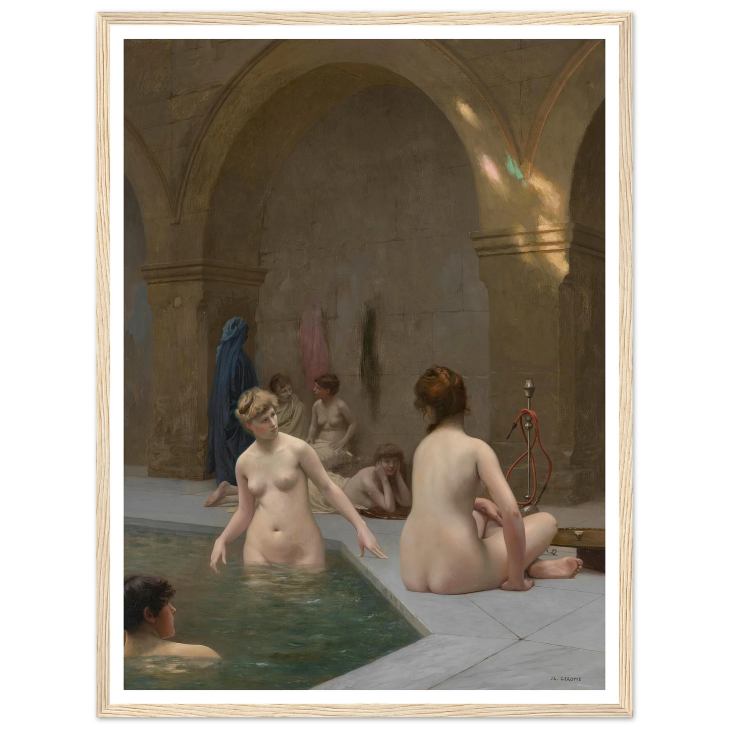 Baigneuses (1884) Art Print | Jean Leon Gerome-Quipham Collections