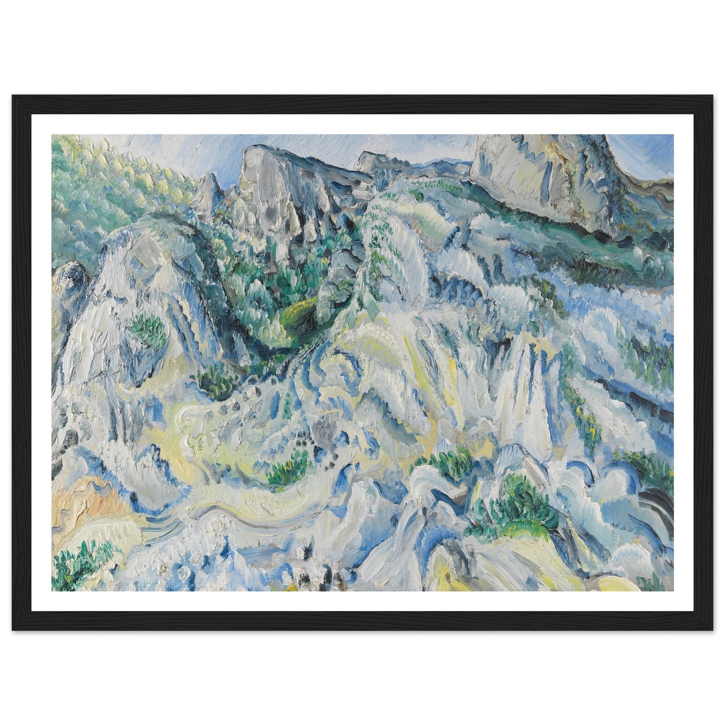 Felslandschaft bei Ulm (Landschaft bei Blaubeuren) (1929) Art Print | Paul Kleinschmidt-Quipham Collections