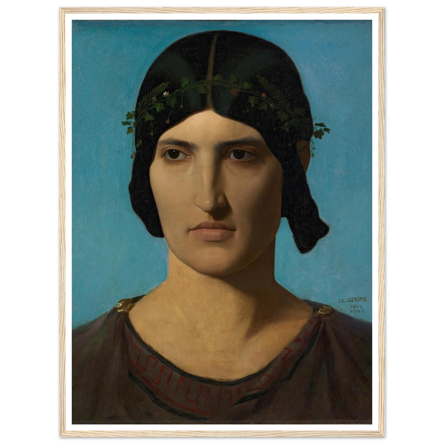 Head of an Italian Woman (1847-1860) Art Print | Jean Leon Gerome-Quipham Collections