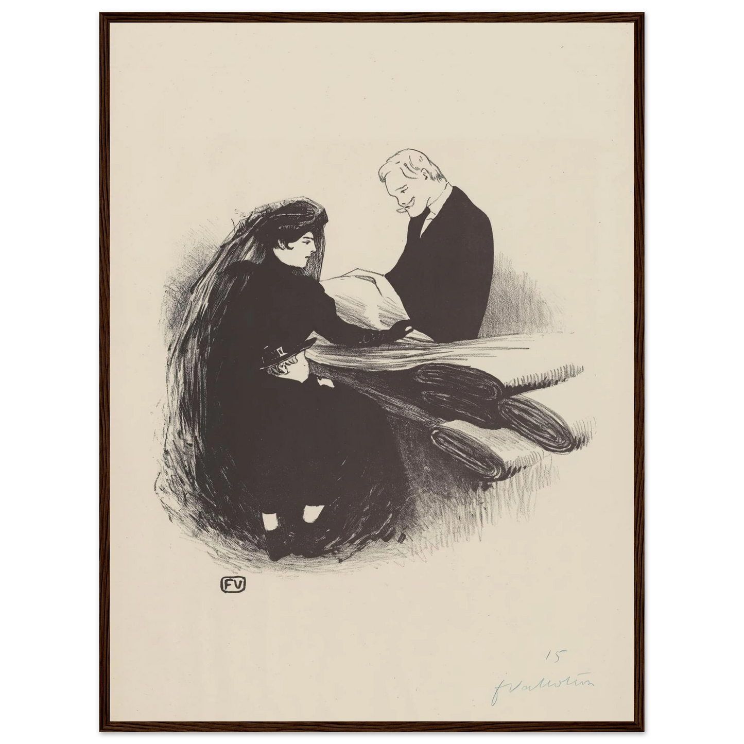 Dernière Nouveauté (1893) Art Print | Felix Vallotton-Quipham Collections