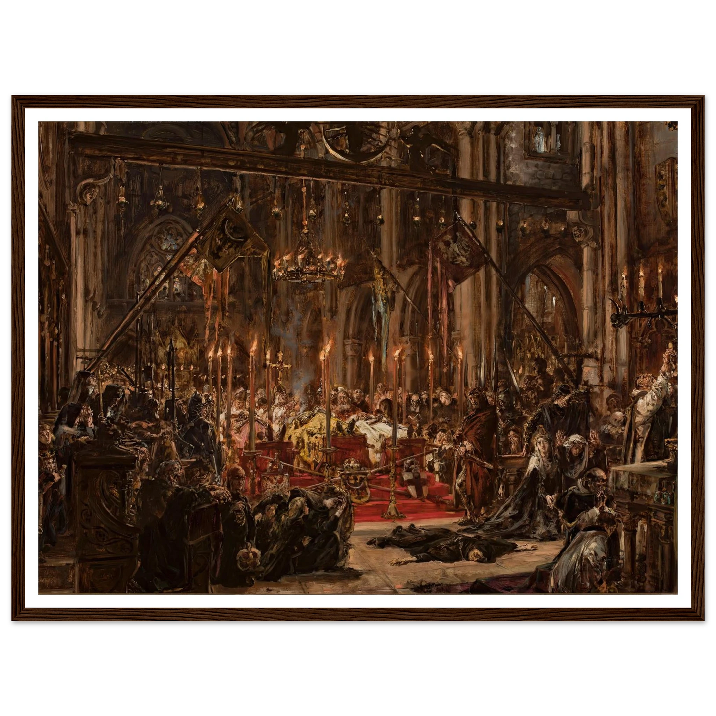 Defeat at Legnica, from the series “History of Civilization in Poland” (1888) Art Print | Jan Matejko-Quipham Collections