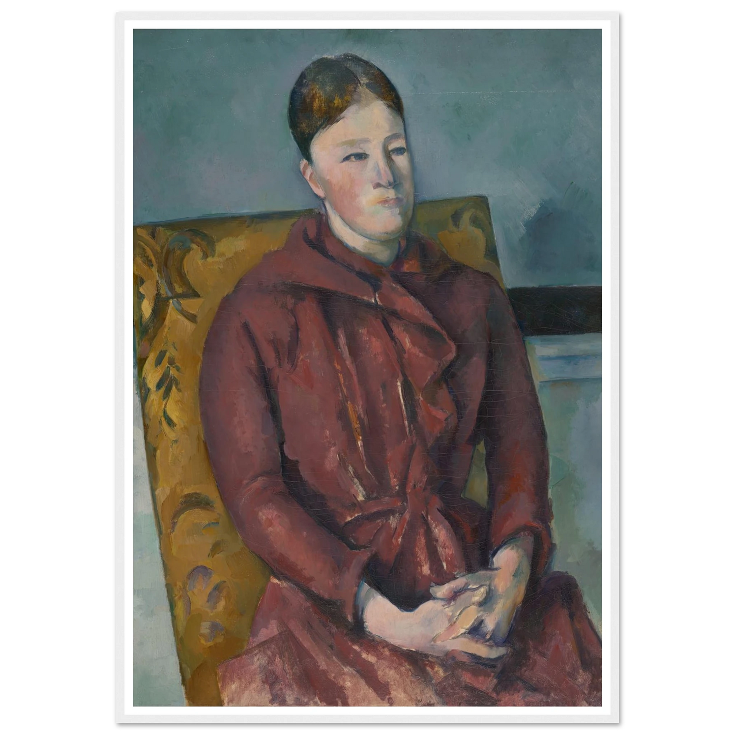 Madame Cézanne in a Yellow Chair (1888-90) Art Print | Paul Cezanne-Quipham Collections