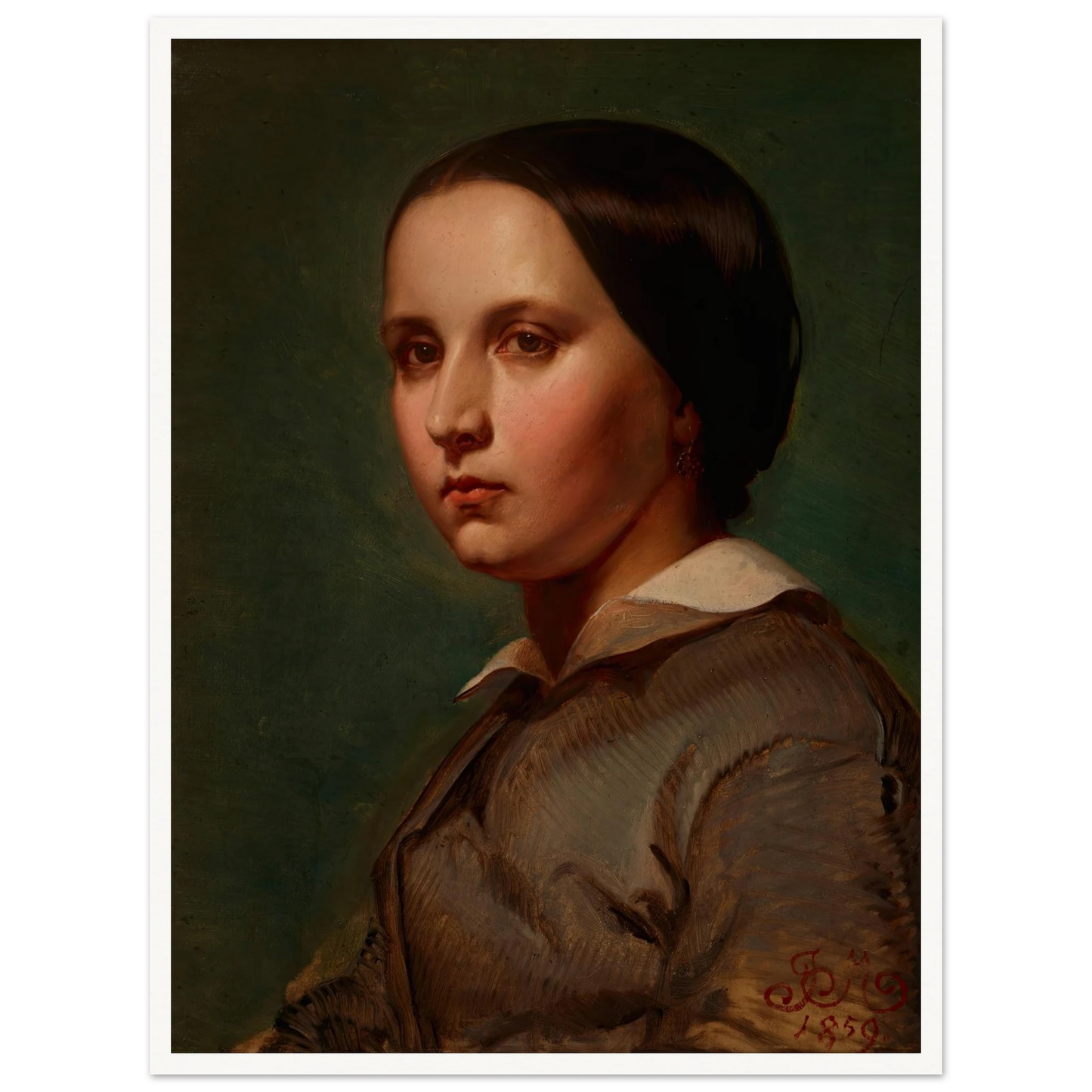 Portrait of Maria Matejko (1859) Art Print | Jan Matejko-Quipham Collections