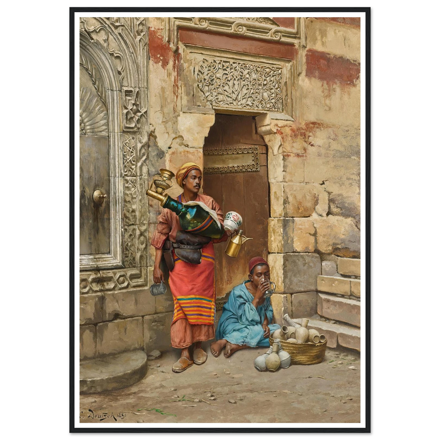 The Water Seller (1891) Art Print | Ludwig Deutsch-Quipham Collections