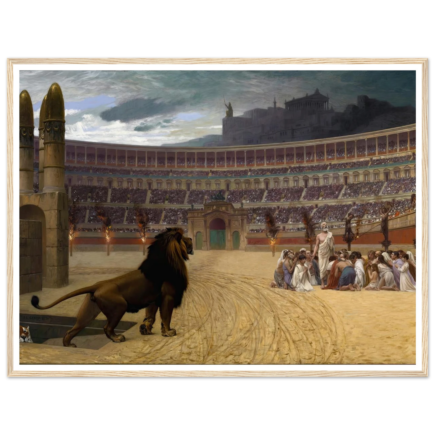 The Christian Martyrs’ Last Prayer (1863-1883) Art Print | Jean Leon Gerome-Quipham Collections