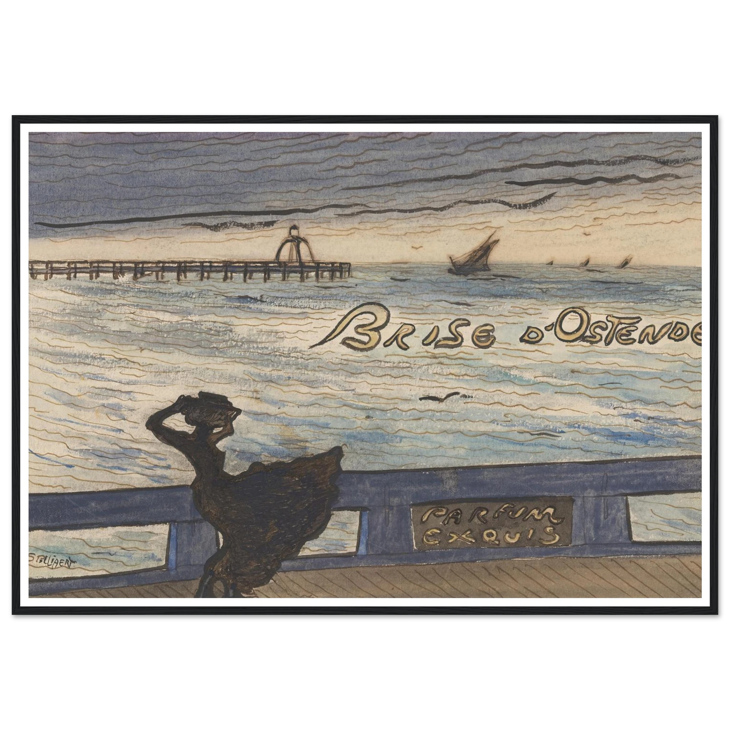 Brise d’Ostende. Parfum exquis (1900-1901) Art Print | Leon Spilliaert-Quipham Collections