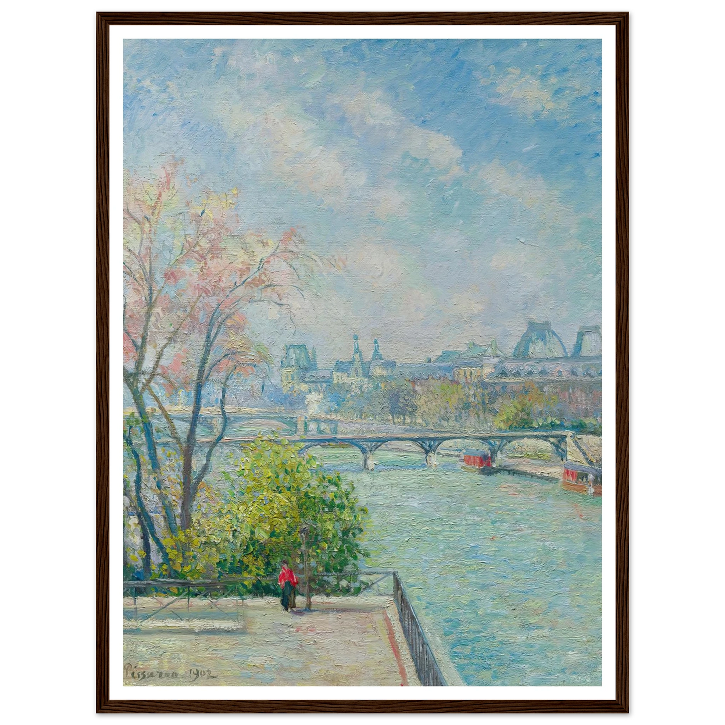 Le Louvre, Matin, Printemps (1902) Art Print | Camille Pissarro-Quipham Collections