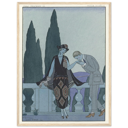 La Villa d’Este ; France XXe siècle (1923) Art Print | George Barbier-Quipham Collections