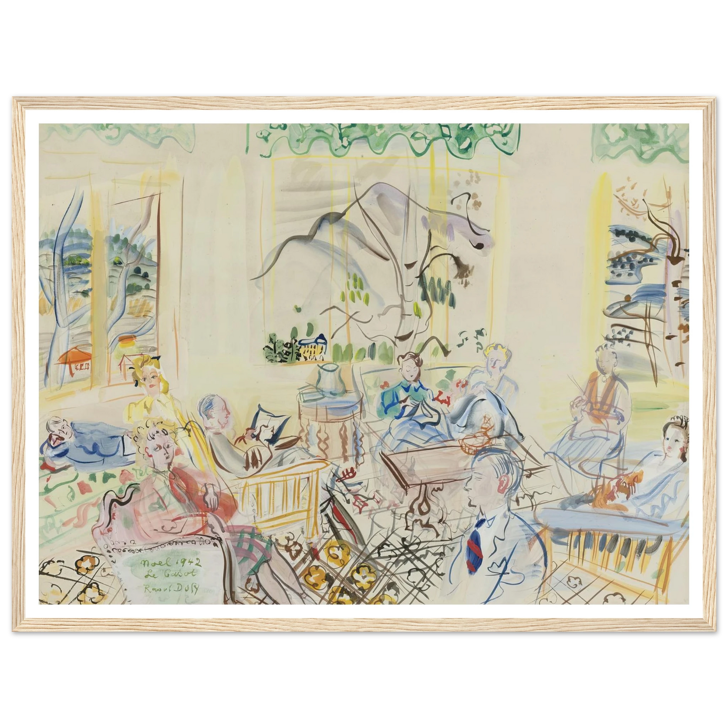 ‘Le Casot’ À vernet-les-bains, noel (1942) Art Print | Raoul Dufy-Quipham Collections