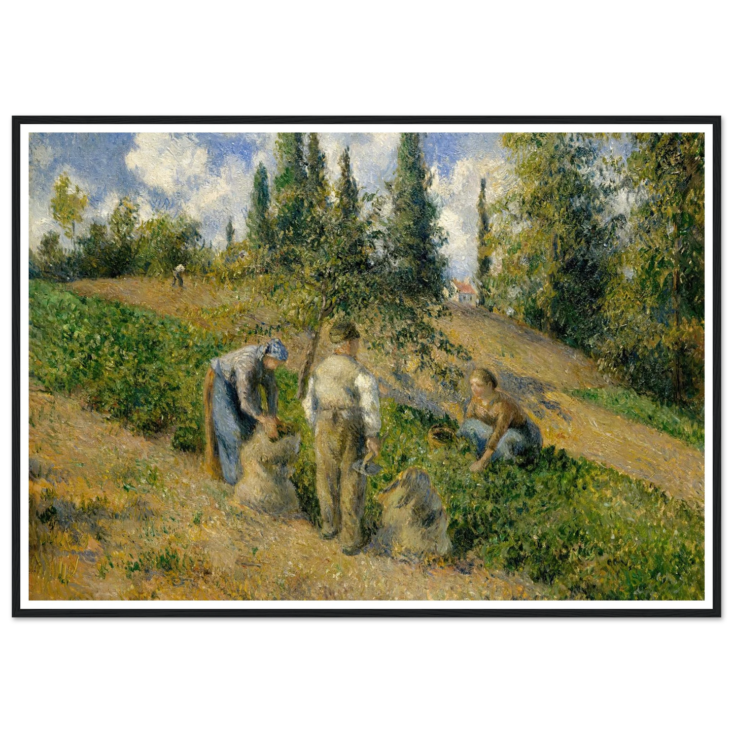 The Harvest, Pontoise (La Récolte, Pontoise) (1881) Art Print | Camille Pissarro-Quipham Collections