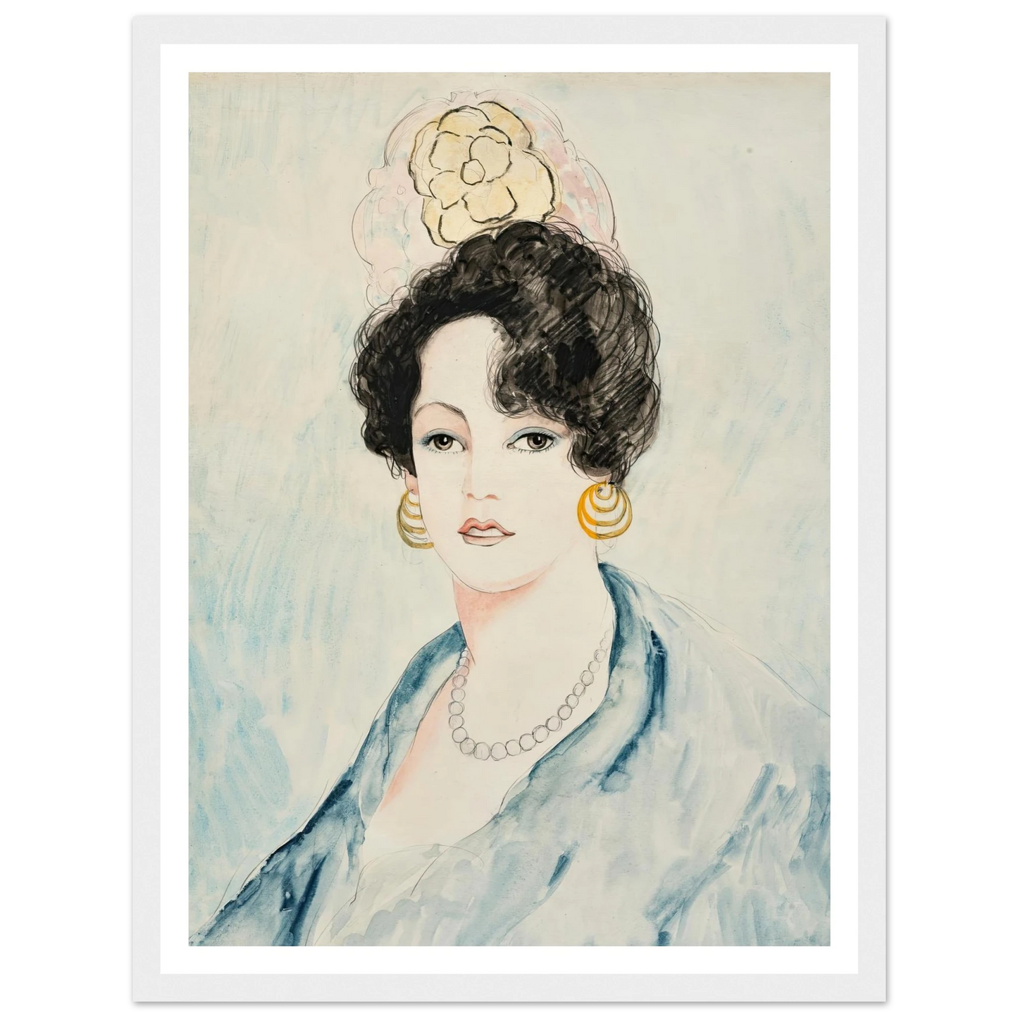 Boucles d’oreille noires (1920) Art Print | Francis Picabia-Quipham Collections