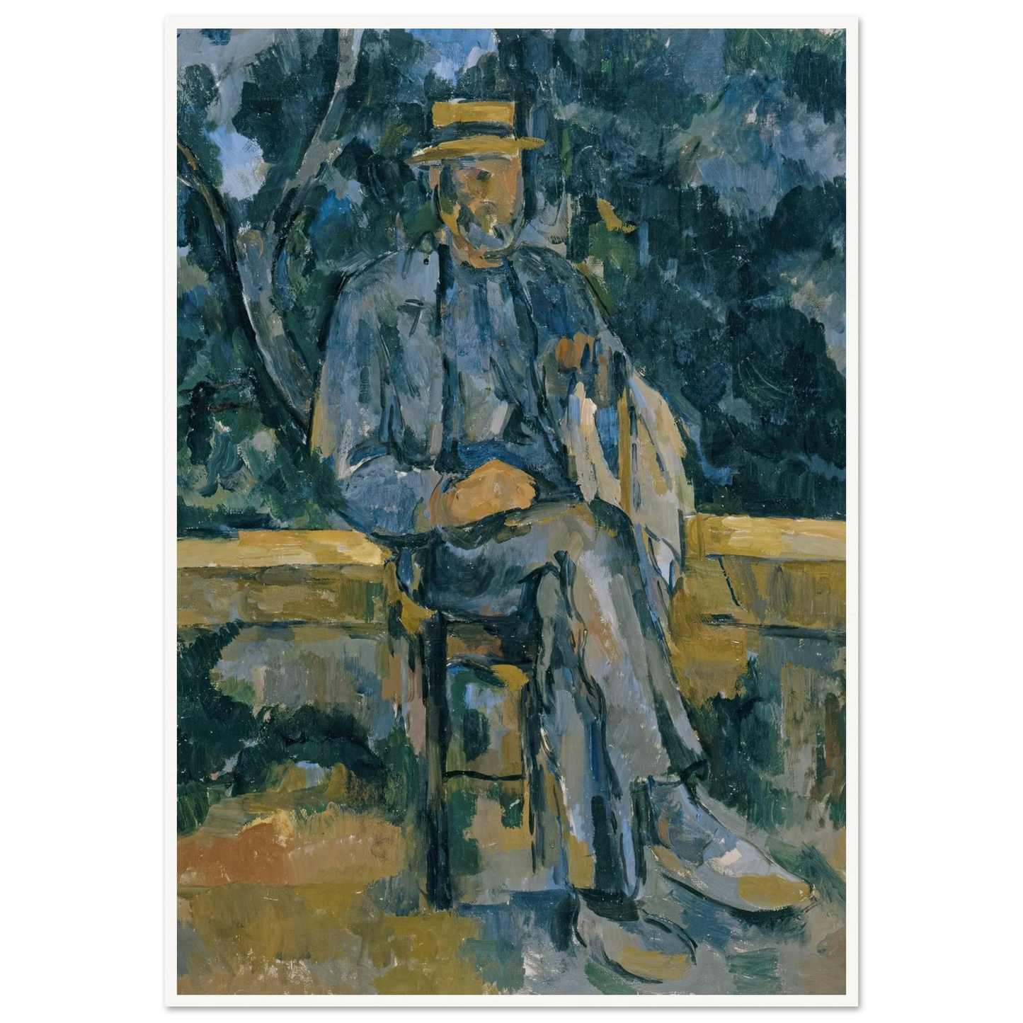 Portrait of Peasant (from 1905 until 1906) Art Print | Paul Cezanne-Quipham Collections