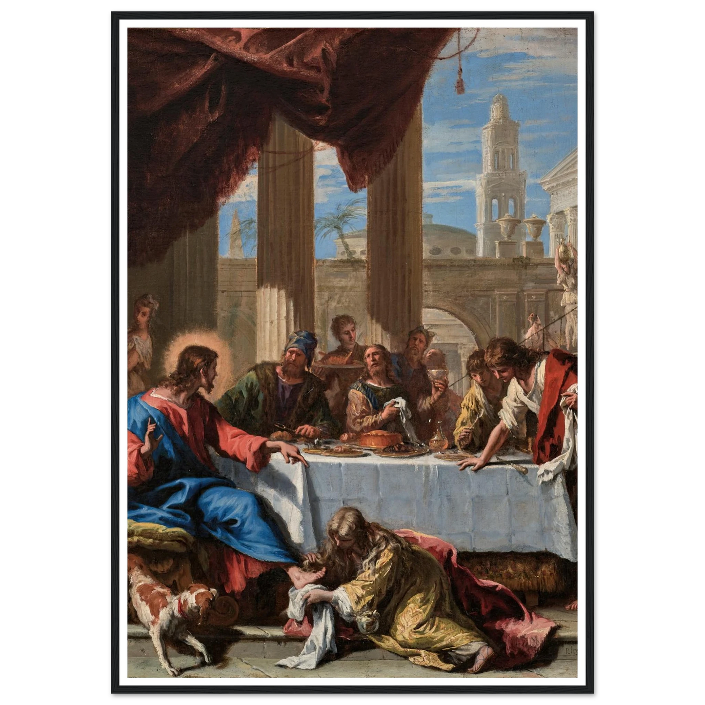 Christ in the House of Simon the Pharisee (1713) Art Print | Sebastiano Ricci-Quipham Collections