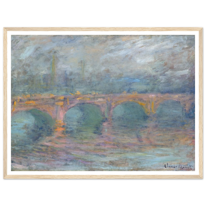 Waterloo Bridge, London at Sunset (1904) Art Print | Claude Monet-Quipham Collections