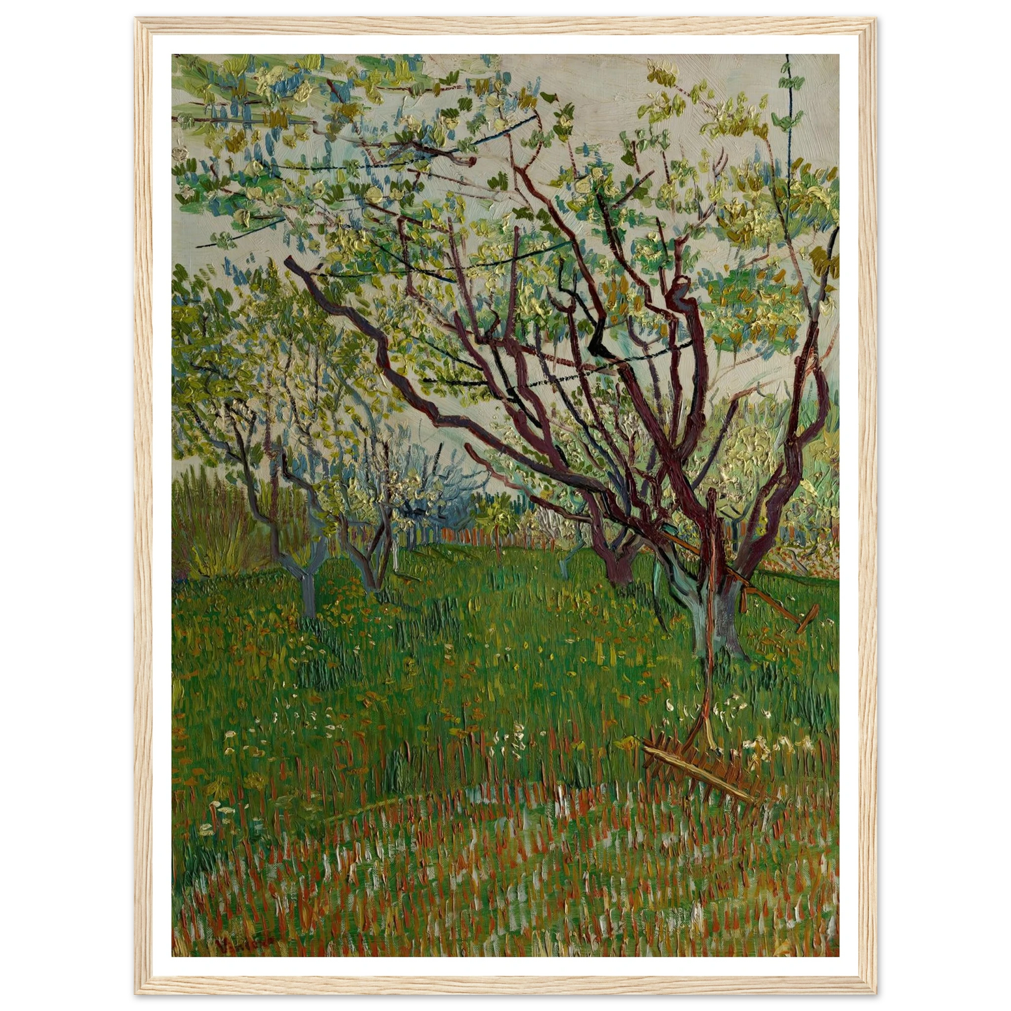 The Flowering Orchard (1888) Art Print | Vincent van Gogh-Quipham Collections