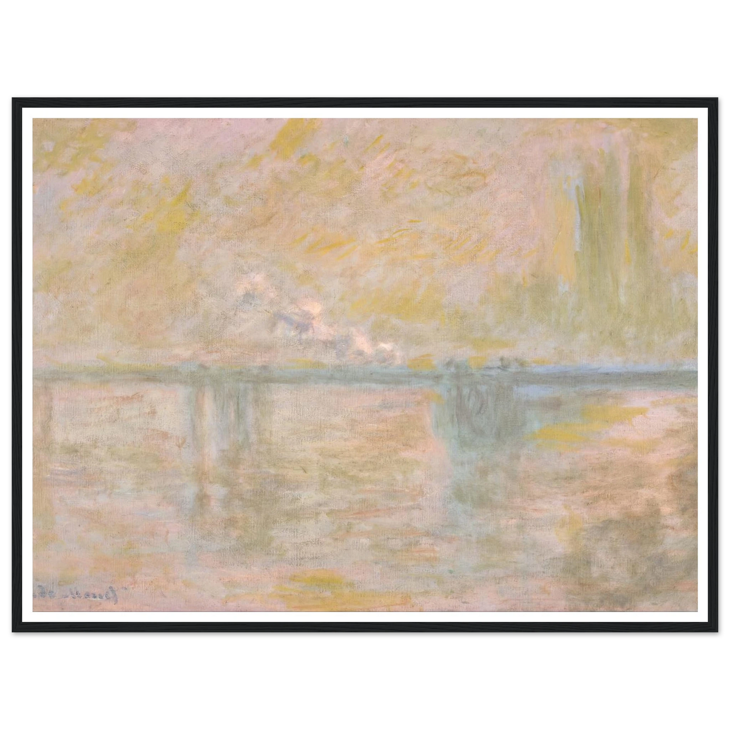 Charing-Cross Bridge in London (circa 1902) Art Print | Claude Monet-Quipham Collections