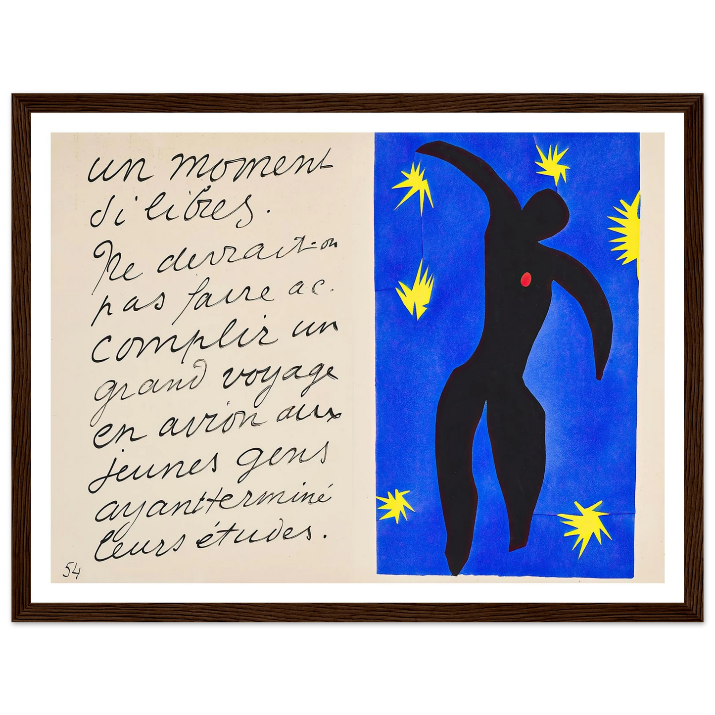 Icarus (1947) Art Print | Henri Matisse-Quipham Collections
