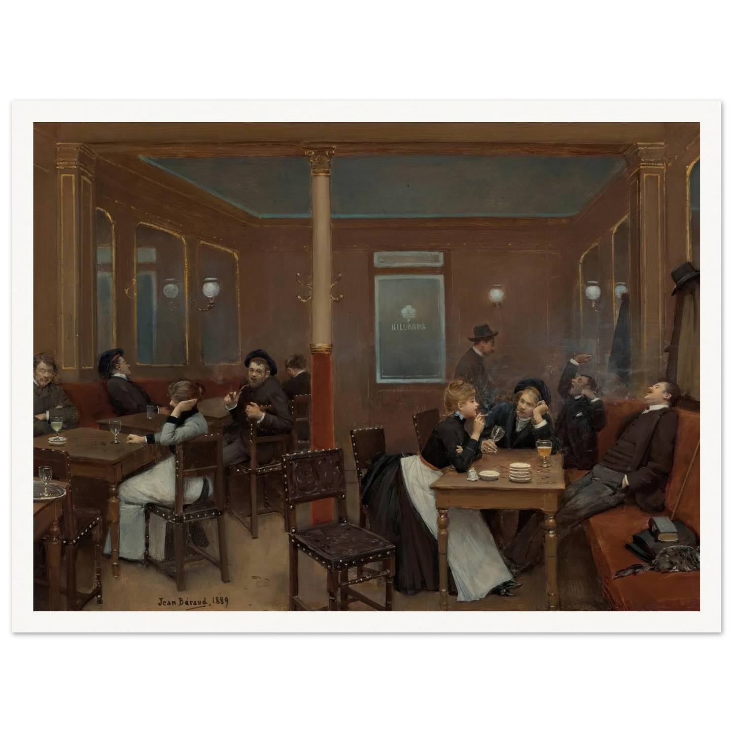 Brasserie D’étudiants (Student Brasserie) (1889) Art Print | Jean Beraud-Quipham Collections